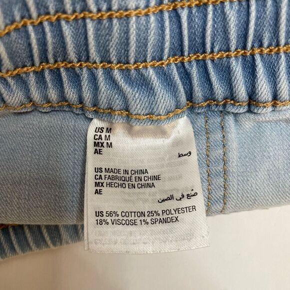 International Concepts Women's High Rise Drawstring Jean Shorts Size Medium - Picture 8 of 9